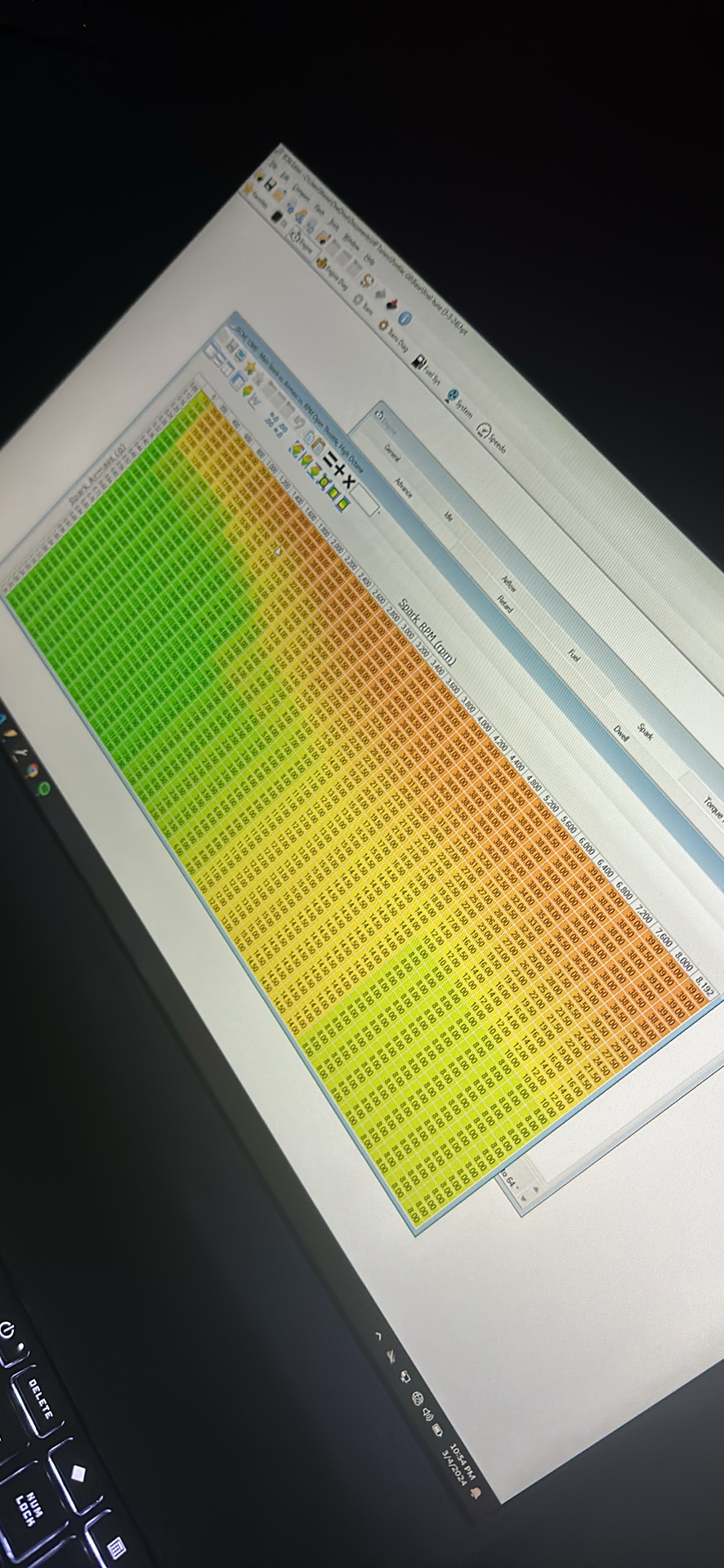 A Laptop with Tuning Software on It